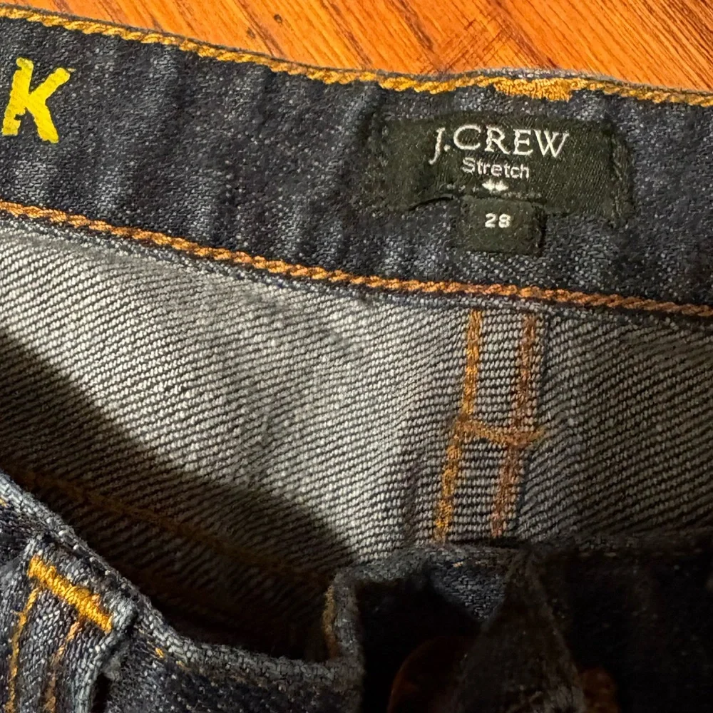 J. Crew stretch toothpick jeans size 28
